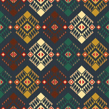 Kusursuz etnik geometrik desen çizimi 