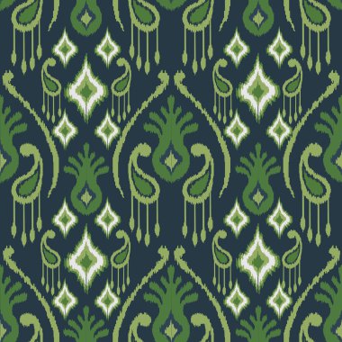 Çiçek süslemeli etnik boho deseni. 