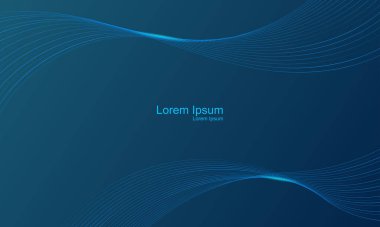 Metin için dalga ve satır içeren soyut arkaplan