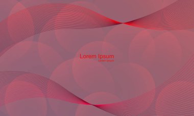 Kırmızı ve ışık efektli soyut arkaplan. vektör illüstrasyonu