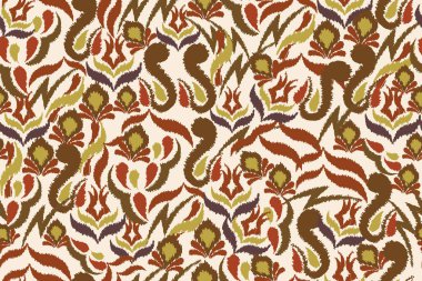 Çiçek süsüsüyle kusursuz soyut desen