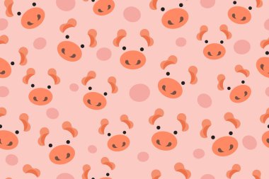 Kusursuz desen. şirin el çizimi vektör dokusu