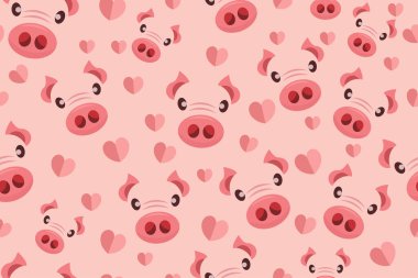 Domuzlarla komik, pürüzsüz desen