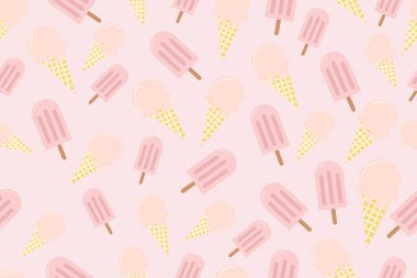 Pembe dondurma deseni