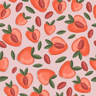 suluboya elmaların kusursuz vektör deseni