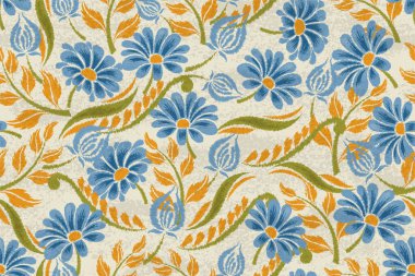 Soyut çiçekler pürüzsüz desen