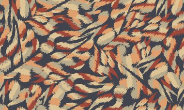 Vektör sorunsuz çiçek desenli çiçek ve yaprakları ile