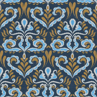kumaş, kumaş ve duvar kağıtları için damaskesiz desen.