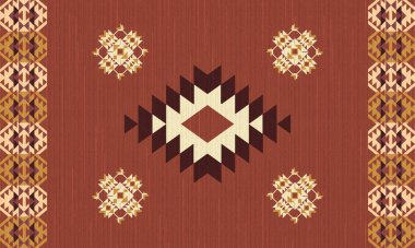 etnik seamless modeli. vektör çizim.