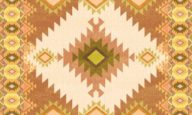 Etnik boho tarzı. vektörsüz süsleme.