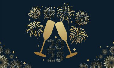 Mutlu yıllar 2022. Geçmiş. Şampanya şişeli vektör illüstrasyonu