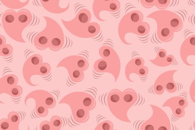 Dalgalar ve çiçeklerle kusursuz soyut desenlerin vektör çizimi