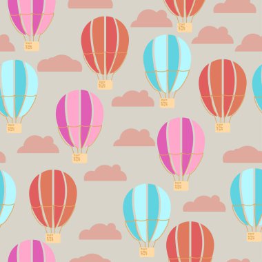 Bulutlu şirin balonlar