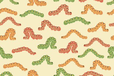 Renkli mantarlı pürüzsüz desen