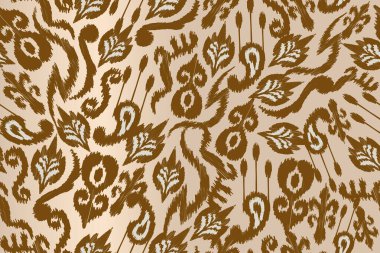 Dekoratif yaprakların kusursuz deseni