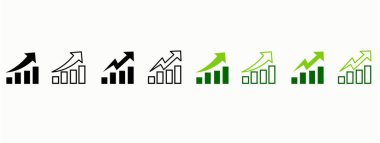 Grafik simgesi seti. grafik simgeleri. vektör illüstrasyonu