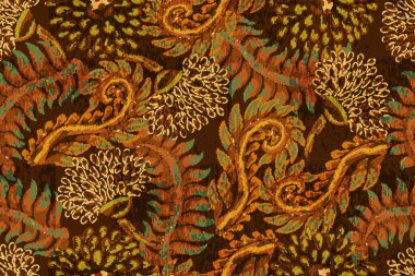 Çiçeklerle kusursuz desen. vektör illüstrasyonu