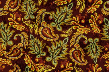 Kusursuz çiçek deseni, vektör çizimi