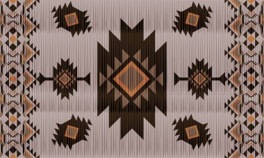 Etnik boho kusursuz desen. Soyut süs. Tekstil baskısı. Kumaş, duvar kağıdı, doku..