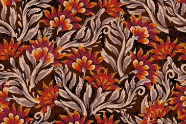 Suluboya çiçekli kusursuz desen, vektör çizimi. Çiçekli arka plan, tasarım elementleri. el çizimi.