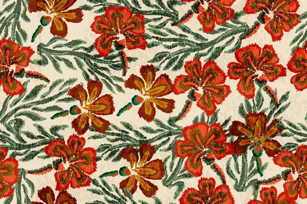 Kusursuz elle boyanmış suluboya çiçek dokusu