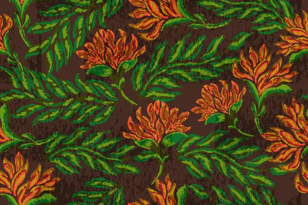 Tekstil ve duvar kağıdı desenleri. Basılabilir dijital illüstrasyon çalışması. Çiçek Yazdırma Tasarımı.