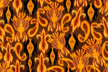 Çiçek süsüsüyle kusursuz soyut desen