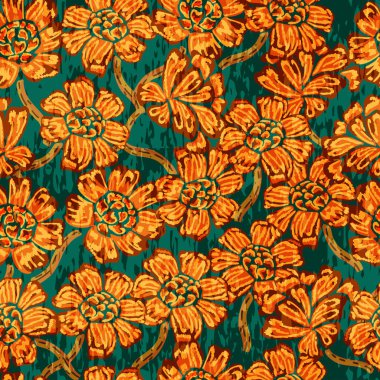 floral seamless pattern. hand painted botanical background 