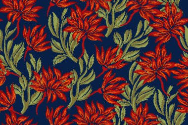 floral seamless pattern. hand painted botanical background 