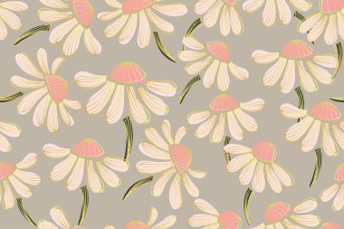 floral seamless pattern. hand painted botanical background 