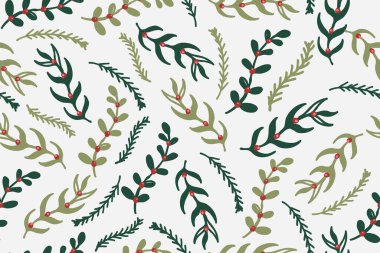Hand drawn Christmas patterns for fabric backgrounds, covers, wrapping, etc.