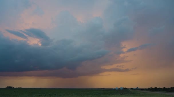 Кадри Сезону Весняних Літніх Штормів Великих Рівнинах Америки Торнадо Великий — стокове відео