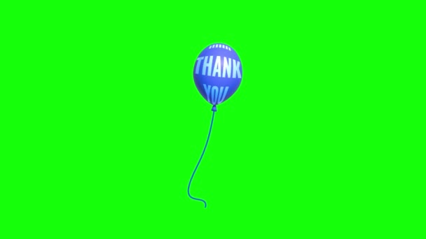 Летящий Воздушный Шар Анимации Прозрачным Фоном Высокое Качество — стоковое видео
