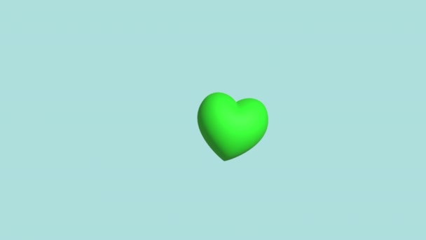 Animation Love Object Using Transparent Background High Quality — Stock Video