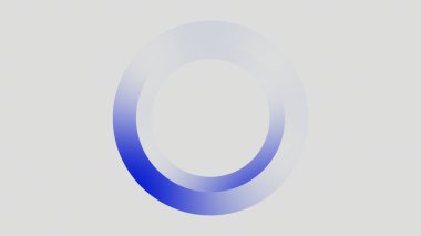 Soyut Mavi Çember Gradyan Tasarımı Modern Sanat Basit Şekil Düz Çizgiler İnce Renk Minimalist Grafik Şekli Dijital Resimli Görüntü - arka plan