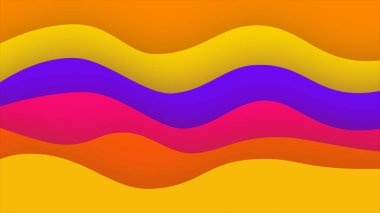 Soyut Renkli Dalgalar Vibrant Gradyan Tasarım Arkaplan Deseni Sanat Grafiksel Görünüm Sarı Turuncu Pembe Tonlar Yaz Vibe Enerjisi - 4k Yüksek Kalite