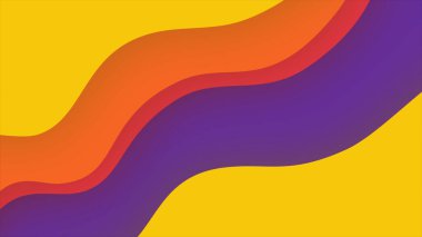 Soyut Sarı Turuncu Dalga Arkaplan Tasarımı Modern Gradyan Biçimi - 4k Yüksek Kalite