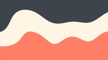 Soyut Modern Sanat Tasarımı Dalgası Şablon Arkaplan Rengini Minimalist Şekil Basit Grafik Resimlendirme Dijital Boyama Yaratıcı Sanatı Zarif Görüntü - Arkaplan - 4k Yüksek Kalite