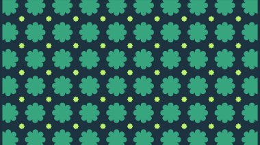 Teal Green Flower Design Arkaplan Deseni Duvar Kağıdı Resim Soyut Sanat - Arkaplan 4k Yüksek Kalite