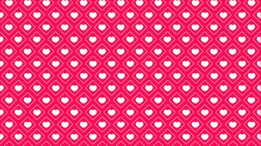 Tekrarlayan Pembe Kalpler Şablonu Romantik Sevgililer Günü Tasarımı Arkaplan dokusu - 4K Yüksek Kalite