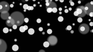 Soyut Beyaz Bokeh Işıkları Karanlık Arkaplan Çemberleri Bulanık Parlak Leke Tasarım Elementleri Fotoğraf Örtüsü Doku Yumuşak Odaklanma Gecesi - Arkaplan - 4k Yüksek Kalite