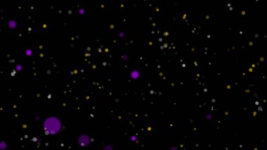 Soyut Mor Altın Parlak Işıklar Bokeh Arkaplan Tasarımı Parıltılı Şenlik Gecesi Parlak Gökyüzü Toz Parçacıkları - Arkaplan - 4k Yüksek Kalite