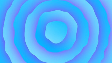 Soyut Mavi Mor Derece Çemberleri Dalgalar Desen Arkaplan Çizim Sanatı - 4K Kalite