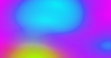 Soyut Vibrant Gradyan Renkli Doku Dijital Sanat Tasarımı Neon Renkler Pürüzsüz Parlak Canlı Mor Sarı Modern Akışkan Şekiller