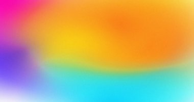 Canlı Gökkuşağı Gradyan Renkli Soyut Tasarım Düz Doku Sarı Turuncu Pembe Mor Mor Yeşil