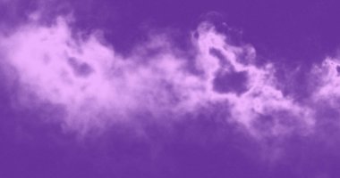 Mor Gökyüzü Pastel Bulutlu Hayali Atmosfer Hafif Lavanta Pusulası İlahi Sahne Havalı Doku Yumuşak Beyaz Bulutlu Mor Arkaplan