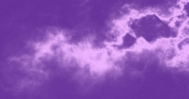 Mor Gökyüzü Bulutlu Atmosferik Pastel Hafif Lavanta Renkleri Doğa Hava Durumu