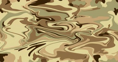 Soyut Girdap Kahverengi Bej Yeşil Sıvı Mermer Desen Tasarım Sanat Arkaplanı