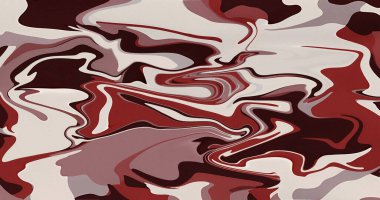 Soyut Girdap Kırmızı Beyaz Mermer Boya Doku Tasarımı Duvar Kağıdı Sanatı