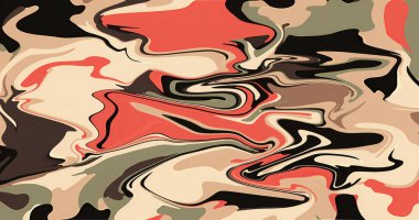 Soyut Dönen Sıvı Boya Tasarımı Arkaplan Doku Deseni Sanat Rengi Dalgaları